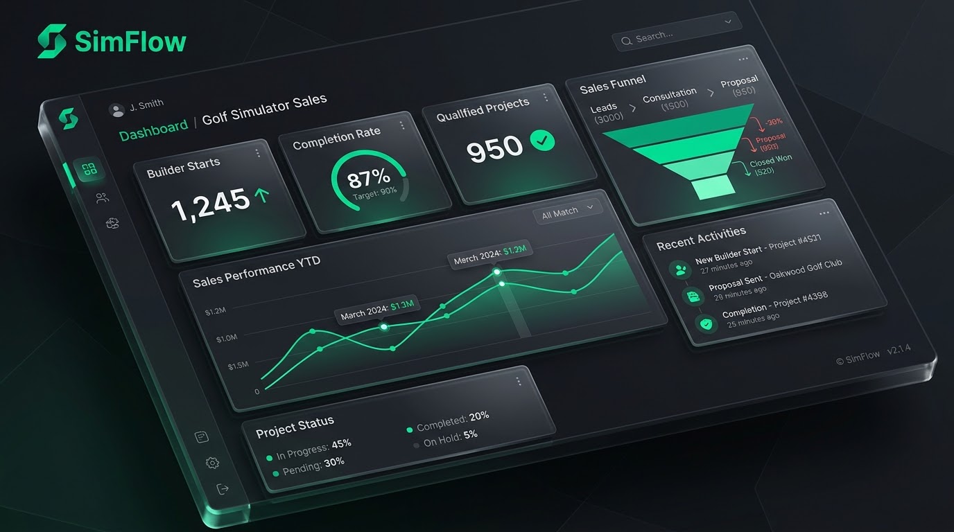 SimFlow CRM Dashboard - Qualified Project